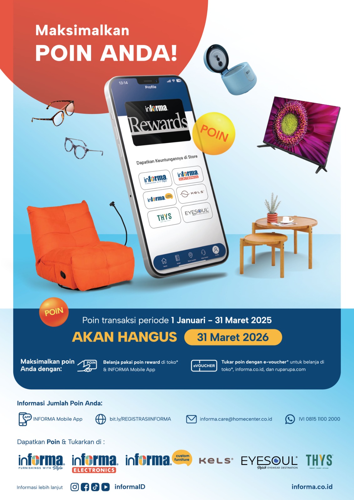 INFORMA Poin Hangus Maret 2026